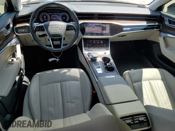 2020 Audi A6 Premium Plus with VIN WAUE8AF22LN066258, listed as a Copart auction lot 58613024 with 62,422 mi miles and Salvage Title. Bid and sale history available at carsss.com. Image 8.