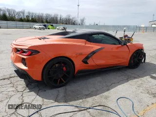 2021 Chevrolet Corvette 2LT with VIN 1G1YB3D45M5108742, listed as a Copart auction lot 51449085 with 21,105 mi miles and Salvage Title. Bid and sale history available at carsss.com. Image 3.