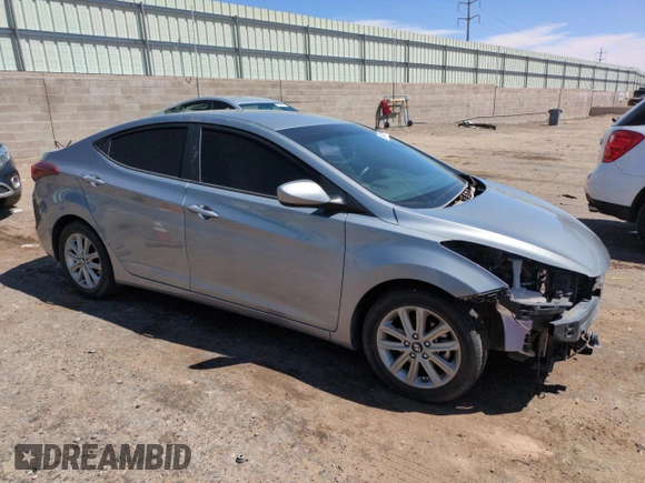 2014 Hyundai Elantra SE z VIN KMHDH4AE3EU150983, wystawiony jako Copart lot #58413865 z przebiegiem 174 038 mil mil oraz Szkoda całkowita • Salvage title. Historia ofert i sprzedaży dostępna na DreamBid. Obrazek 4.