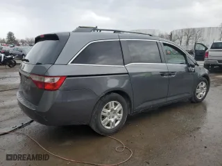 2011 Honda Odyssey LX with VIN 5FNRL5H20BB065078, listed as a Copart auction lot 50021205 with 118,141 mi miles and Salvage Title. Bid and sale history available at carsss.com. Image 3.