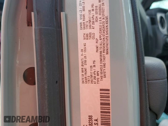 2024 Jeep Wrangler Sport S with VIN 1C4PJXAG9RW282388, listed as a Copart auction lot 59133345 with 5,389 mi miles and Non repairable. Bid and sale history available at DreamBid. Image 12.