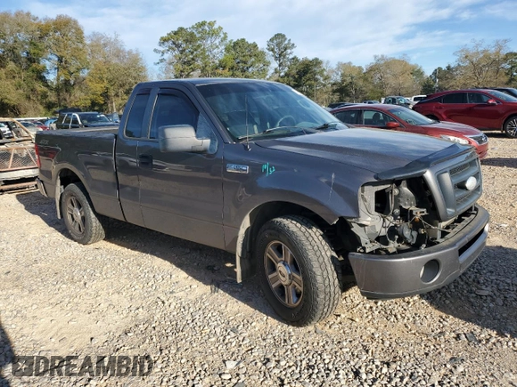 2008 Ford F-150 XL with VIN 1FTRF12W08KD26488, listed as a Copart auction lot 49128095 with 129,860 mi miles and Salvage title. Bid and sale history available at DreamBid. Image 4.