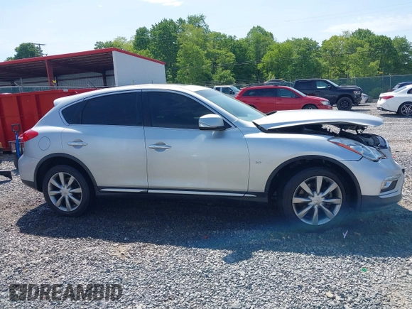 2017 Infiniti QX50 with VIN JN1BJ0RP0HM384648, listed as a IAAI auction lot 42290211 with 86,572 mi miles and . Bid and sale history available at DreamBid. Image 14.
