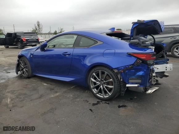 2019 Lexus RC with VIN JTHHA5BC3K5009509, listed as a Copart auction lot 41960275 with 19,631 mi miles and Salvage Title. Bid and sale history available at carsss.com. Image 2.