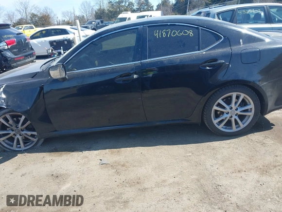 2007 Lexus IS 250 with VIN JTHBK262475047499, listed as a IAAI auction lot 41870608 with 66,114 mi miles. Bid and sale history available at carsss.com. Image 14.