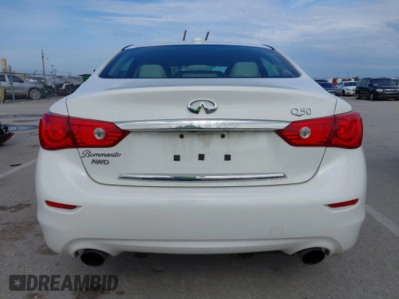 2015 Infiniti Q50 with VIN JN1BV7ARXFM391498, listed as a IAAI auction lot 42538882 with 164,808 mi miles and . Bid and sale history available at DreamBid. Image 16.