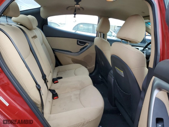 2012 Hyundai Elantra GLS with VIN KMHDH4AEXCU435645, listed as a Copart auction lot 51084635 with 212,753 mi miles and Salvage Title. Bid and sale history available at carsss.com. Image 10.