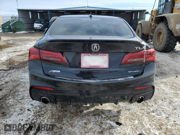 2018 Acura TLX w/A-SPEC Pkg with VIN 19UUB3F64JA004302, listed as a Copart auction lot 41686885 with 49,710 mi miles and Salvage Title. Bid and sale history available at carsss.com. Image 6.