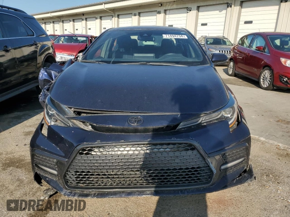 2021 Toyota Corolla SE with VIN JTDM4MCE7MJ057154, listed as a Copart auction lot 71494734 with 47,708 mi miles and Salvage Title. Bid and sale history available at carsss.com. Image 5.