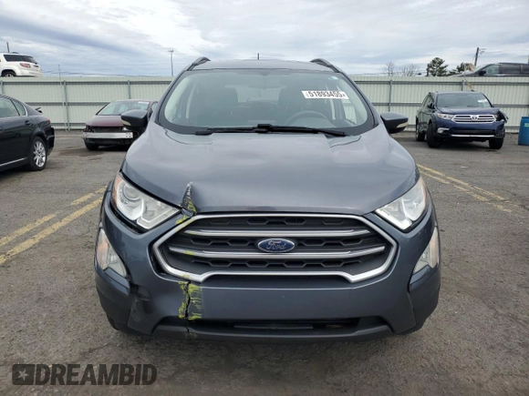 2018 Ford EcoSport SE with VIN MAJ6P1UL8JC237793, listed as a Copart auction lot 51893455 with 56,739 mi miles and Salvage Title. Bid and sale history available at carsss.com. Image 5.