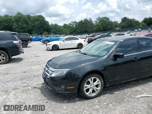 2012 Ford Fusion SE with VIN 3FAHP0HA6CR413577, listed as a Copart auction lot 63110305 with 110,915 mi miles and Salvage title. Bid and sale history available at DreamBid. Image 13.