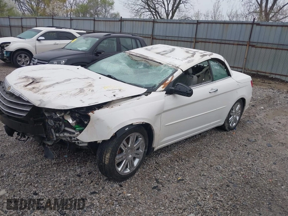 2008 Chrysler Sebring Limited with VIN 1C3LC65M48N289969, listed as a IAAI auction lot 41963154 with Not provided miles and . Bid and sale history available at DreamBid. Image 6.