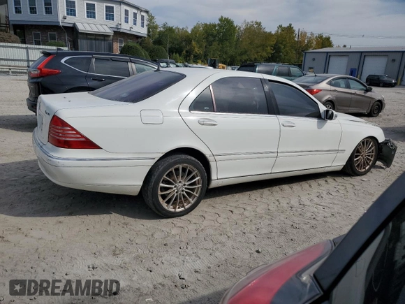 2004 Mercedes-Benz S-Class 4.3L with VIN WDBNG83J14A423074, listed as a Copart auction lot 74586584 with 0 mi miles and Clean Title. Bid and sale history available at carsss.com. Image 3.