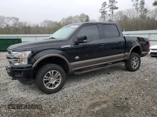 2018 Ford F-150 XL with VIN 1FTEW1EG0JFE35423, listed as a Copart auction lot 48533525 with 96,045 mi miles and Salvage Title. Bid and sale history available at carsss.com. Image 1.