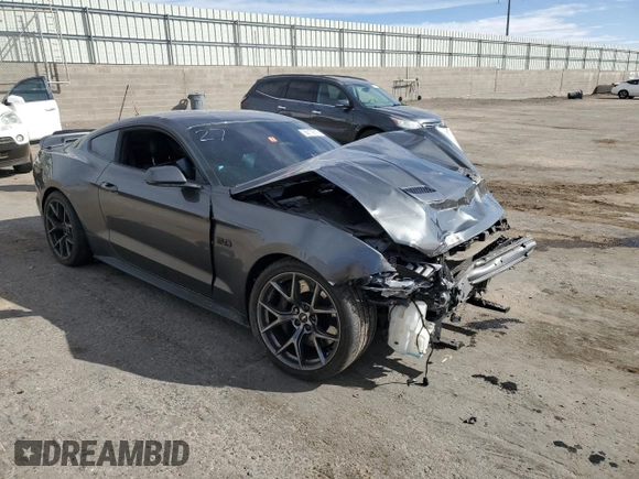 2018 Ford Mustang GT with VIN 1FA6P8CF4J5154760, listed as a Copart auction lot 50172575 with Not Provided miles and Salvage Title. Bid and sale history available at DreamBid. Image 4.