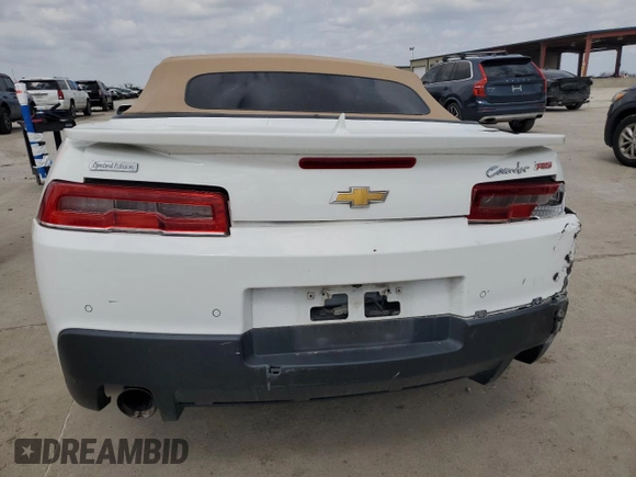 2014 Chevrolet Camaro LT with VIN 2G1FC3D3XE9145902, listed as a Copart auction lot 48746525 with 81,177 mi miles and Salvage title. Bid and sale history available at DreamBid. Image 6.
