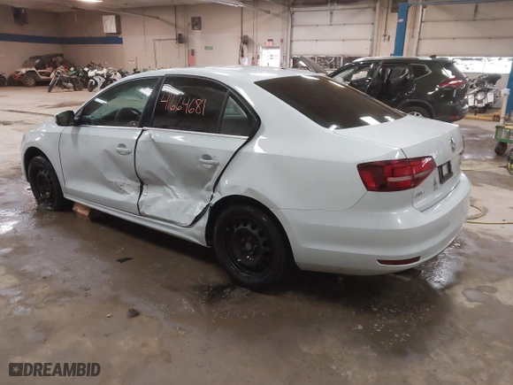 2017 Volkswagen Jetta 1.4T S with VIN 3VW167AJ5HM279535, listed as a IAAI auction lot 41664681 with 98,902 mi miles. Bid and sale history available at carsss.com. Image 3.