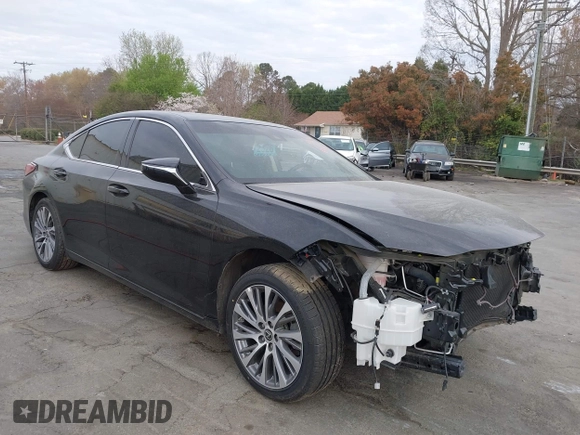 2021 Lexus ES with VIN 58ADZ1B14MU091585, listed as a IAAI auction lot 41576482 with 30,535 mi miles. Bid and sale history available at carsss.com. Image 1.