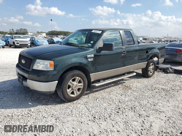 2005 Ford F-150 STX with VIN 1FTRX12WX5NA19210, listed as a Copart auction lot 78093734 with 185,516 mi miles and Salvage Title. Bid and sale history available at carsss.com. Image 1.