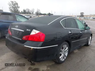 2009 Infiniti M45 Sport with VIN JNKBY01E49M700166, listed as a IAAI auction lot 41884586 with 102,658 mi miles. Bid and sale history available at carsss.com. Image 4.