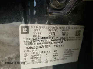 2012 Chevrolet Captiva Sport LT z VIN 3GNAL3E5XCS648595, wystawiony jako Copart lot #59150325 z przebiegiem 111 283 mil mil oraz Szkoda całkowita • Salvage title. Historia ofert i sprzedaży dostępna na DreamBid. Obrazek 13.