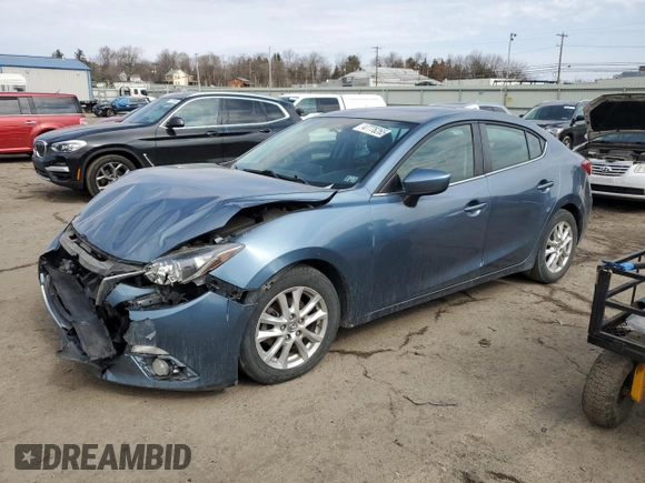 2015 Mazda 3 i Grand Touring with VIN 3MZBM1W73FM226964, listed as a Copart auction lot 47776265 with 96,328 mi miles and Salvage Title. Bid and sale history available at DreamBid. Image 1.