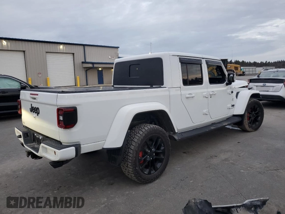 2022 Jeep Gladiator Overland with VIN 1C6HJTFG0NL139242, listed as a Copart auction lot 85191674 with 21,230 mi miles and Salvage title. Bid and sale history available at DreamBid. Image 3.