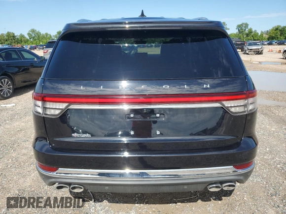 2023 Lincoln Aviator Reserve with VIN 5LM5J7WC2PGL01182, listed as a Copart auction lot 56566495 with 44,247 mi miles and Salvage title. Bid and sale history available at DreamBid. Image 6.
