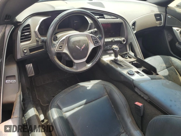 2015 Chevrolet Corvette 1LT with VIN 1G1YB2D71F5123780, listed as a Copart auction lot 62004154 with 0 mi miles and Salvage Title. Bid and sale history available at carsss.com. Image 8.