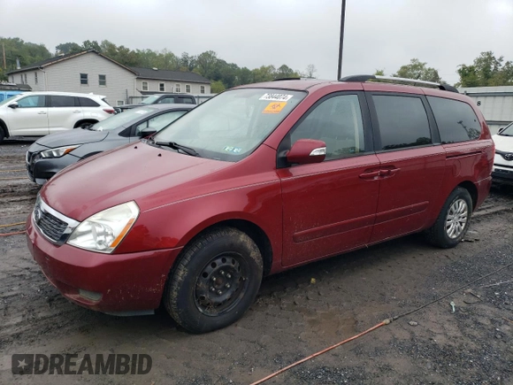 2011 Kia Sedona LX with VIN KNDMG4C71B6396100, listed as a Copart auction lot 73844074 with 103,230 mi miles and Clean Title. Bid and sale history available at carsss.com. Image 1.
