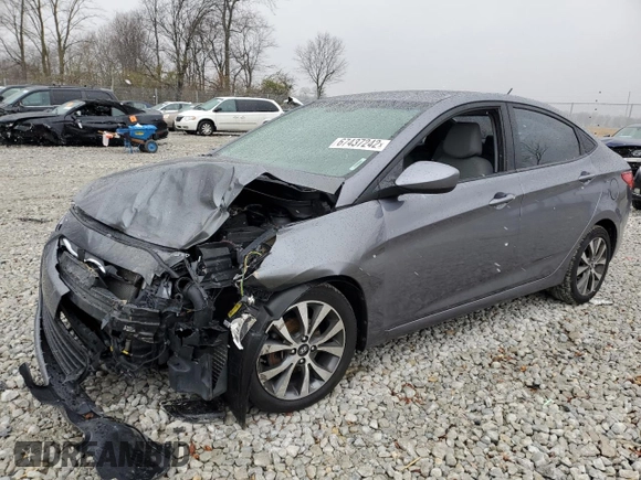 2017 Hyundai Accent SE with VIN KMHCT4AE3HU283936, listed as a Copart auction lot 67437242 with 143,514 mi miles. Bid and sale history available at carsss.com. Image 1.