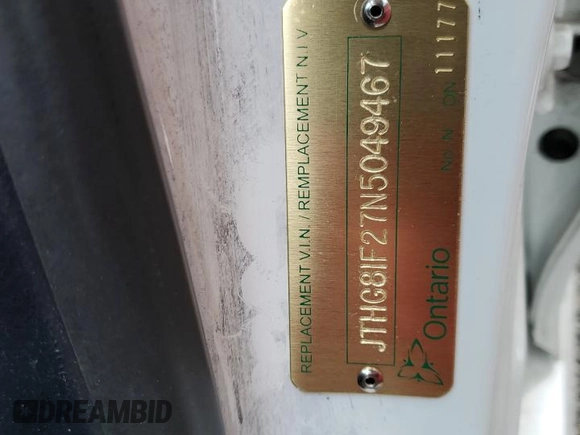 2022 Lexus IS 300 F Sport z VIN JTHG81F27N5049467, wystawiony jako Copart lot #77763624 z przebiegiem 44 357 mil mil oraz Czysty tytuł • Clean title. Historia ofert i sprzedaży dostępna na DreamBid. Obrazek 12.