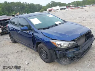 2017 Subaru Impreza with VIN 4S3GTAA67H3709579, listed as a IAAI auction lot 39898336 with 1 mi miles. Bid and sale history available at carsss.com. Image 1.
