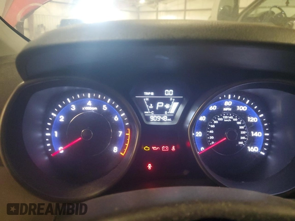 2016 Hyundai Elantra SE with VIN 5NPDH4AEXGH682832, listed as a Copart auction lot 57138045 with 90,948 mi miles and Salvage title. Bid and sale history available at DreamBid. Image 9.