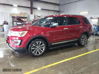 2017 Ford Explorer Platinum with VIN 1FM5K8HT8HGE23534, listed as a Copart auction lot 51412075 with 127,911 mi miles and Salvage Title. Bid and sale history available at carsss.com. Image 1.