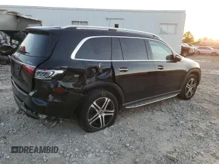 2021 Mercedes-Benz GLS 450 with VIN 4JGFF5KE0MA434252, listed as a Copart auction lot 44054854 with 79,043 mi miles and Salvage Title. Bid and sale history available at DreamBid. Image 3.