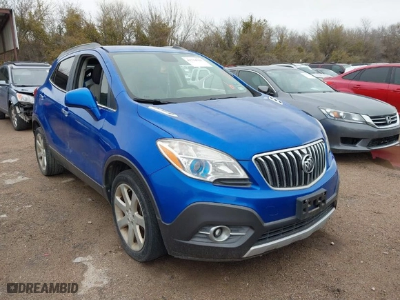 2013 Buick Encore Convenience with VIN KL4CJBSB7DB129152, listed as a IAAI auction lot 41714592 with 76,367 mi miles. Bid and sale history available at carsss.com. Image 1.