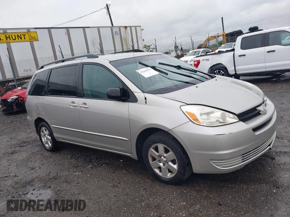 2005 Toyota Sienna CE z VIN 5TDZA23CX5S333767, wystawiony jako IAAI lot #42258278 z przebiegiem 154 299 mil mil oraz . Historia ofert i sprzedaży dostępna na DreamBid. Obrazek 1.