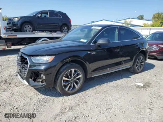 2023 Audi Q5 Sportback S line Premium Plus with VIN WA15AAFYXP2108382, listed as a Copart auction lot 70910494 with 25,081 mi miles and Salvage Title. Bid and sale history available at carsss.com. Image 1.