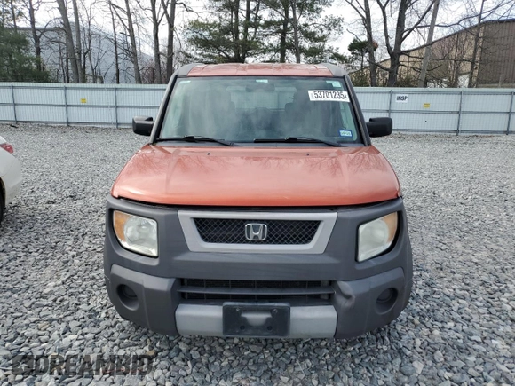 2005 Honda Element EX with VIN 5J6YH28605L031555, listed as a Copart auction lot 53701235 with 179,780 mi miles and Clean Title. Bid and sale history available at DreamBid. Image 5.