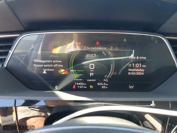 2024 Audi Q8 e-tron Premium Plus with VIN WA15AAGE0RB029861, listed as a Copart auction lot 72717464 with NaN miles and Salvage Title. Bid and sale history available at carsss.com. Image 9.