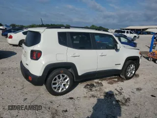 2018 Jeep Renegade Latitude with VIN ZACCJABB7JPH75163, listed as a Copart auction lot 54932455 with 267,193 mi miles and Salvage title. Bid and sale history available at DreamBid. Image 3.