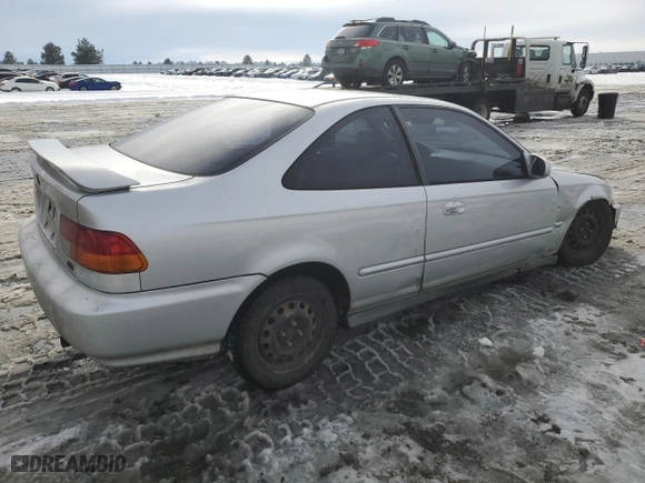 1998 Honda Civic EX with VIN 1HGEJ8143WL009772, listed as a Copart auction lot 46605665 with 190,316 mi miles and Salvage Title. Bid and sale history available at carsss.com. Image 3.