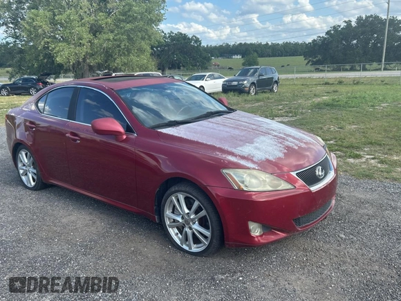 2006 Lexus IS 350 z VIN JTHBE262165001506, wystawiony jako Copart lot #51870425 z przebiegiem 213 188 mil mil oraz Czysty tytuł • Clean title. Historia ofert i sprzedaży dostępna na DreamBid. Obrazek 1.