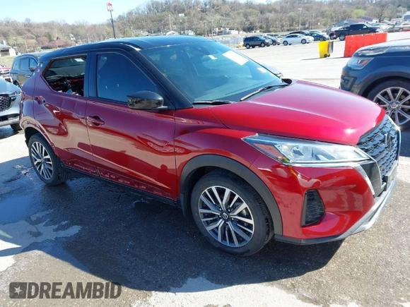 2021 Nissan Kicks SV with VIN 3N1CP5CV1ML535573, listed as a IAAI auction lot 41829377 with 48,430 mi miles. Bid and sale history available at carsss.com. Image 1.