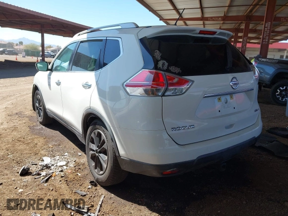 2016 Nissan Rogue SV with VIN KNMAT2MV0GP709770, listed as a IAAI auction lot 41676460 with 116,497 mi miles. Bid and sale history available at carsss.com. Image 3.