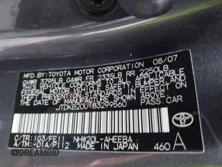 2008 Toyota Prius z VIN JTDKB20U183299560, wystawiony jako IAAI lot #41805405 z przebiegiem 131 160 mil mil oraz . Historia ofert i sprzedaży dostępna na DreamBid. Obrazek 9.