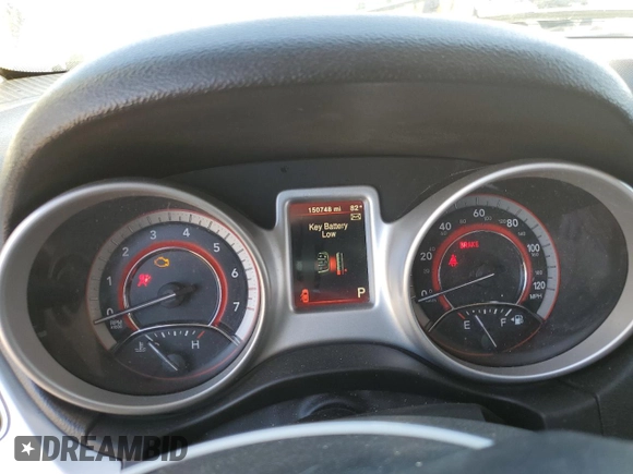 2017 Dodge Journey SXT with VIN 3C4PDCBG6HT571862, listed as a Copart auction lot 53386185 with 150,748 mi miles and Salvage title. Bid and sale history available at DreamBid. Image 9.