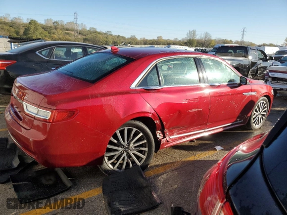 2018 Lincoln Continental Select with VIN 1LN6L9SK0J5609318, listed as a Copart auction lot 76727154 with 34,690 mi miles and Salvage Title. Bid and sale history available at carsss.com. Image 3.