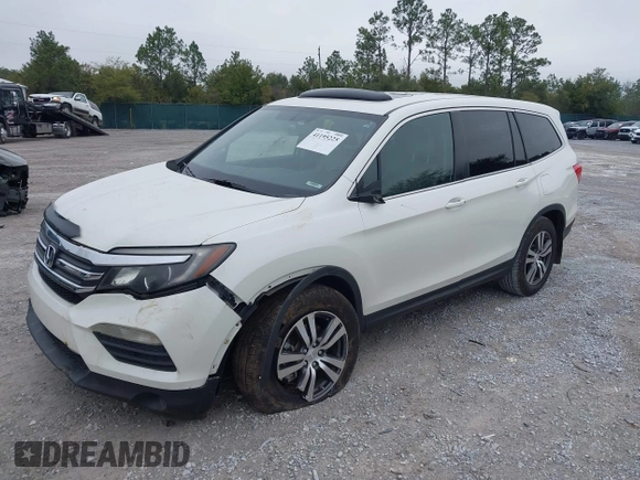 2017 Honda Pilot EX-L with VIN 5FNYF5H54HB009568, listed as a IAAI auction lot 41195225 with 112,763 mi miles. Bid and sale history available at carsss.com. Image 2.